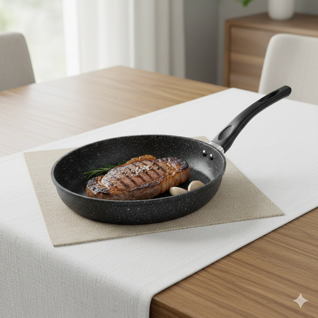 Frigideira Indução Antiaderente De Cerâmica 22cm Com Tampa Premium