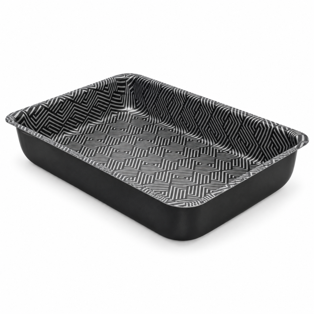 Assadeira antiaderente preta retangular Gourmet número 2 de 4,2 litros